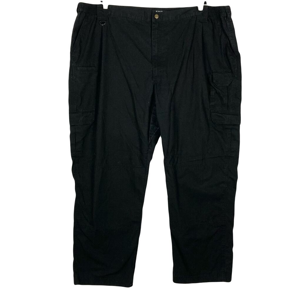 5.11 TACTICAL SERIES Pant 52 Mens Black Cargo Regular-Fit Ripstop Resistant - Picture 1 of 16